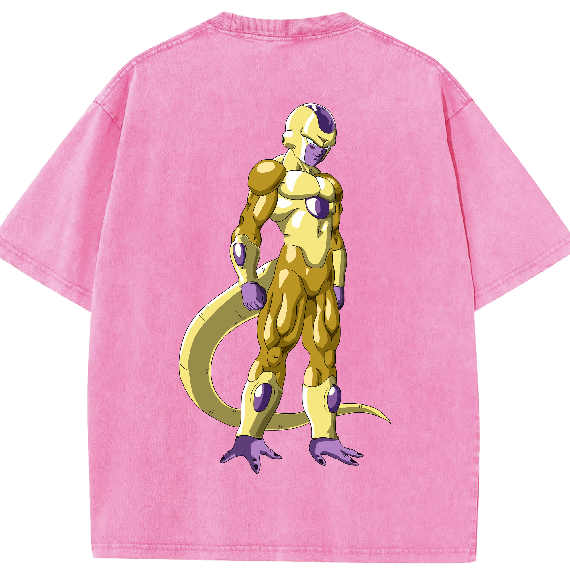 （画像用） ドラゴンボール フリーザ DRAGON BALL Frieza 綿100% ヴィンテージ風 半袖Tシャツ（背面プリント）
